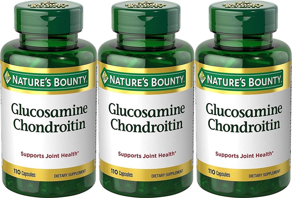 Nature's Bounty Glukosamiini Chondroitin Complex, 110 Luku (Pack of 3)