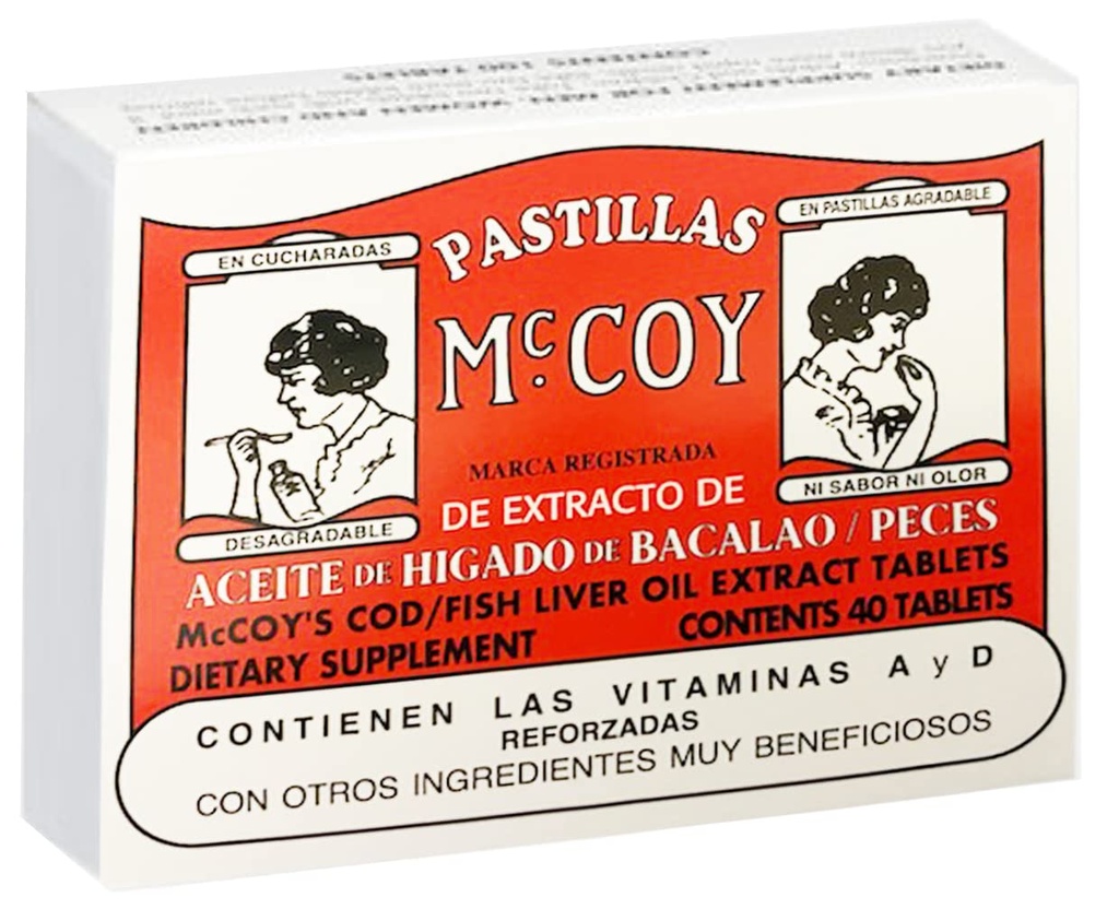 Mccoy Cod/Fish Liver Oil Extract tabletit 40