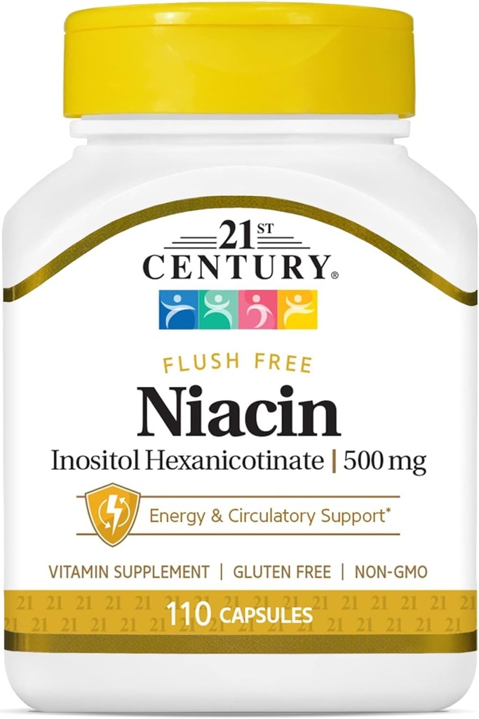 Niacin Flush Free 500 Milligram 110 kapslar