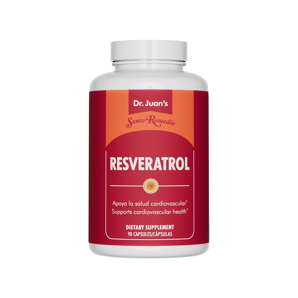 Santo Remedio Resveratrol, tukee sydän- ja verisuoniterveys*, ravintolisä, kasvissyöjä, Ei keinotekoisia värejä, ei keinotekoisia makuja, 200 mg, 90 kapselia