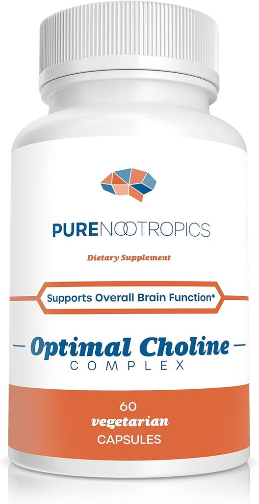 Pure Nootropics - Optimaalinen koliinikompleksi - Alpha GPC / CDP Citicoline Blend - 300 mg Kognitiivinen tuki