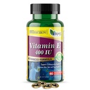 America Medic & Science Vitamiini E 400 IU (60 Softgels) Ravintolisä, joka tukee Heart Health, edistää terve iho, hiukset, silmät ja immuunijärjestelmä Dl-Alpha Tokoferyyli geelikapselit