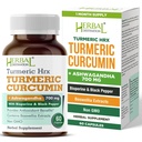 Kurkuma Supplement Hrx- Immuuni Supplement, Metabolia Booster Joint Support Supplement Turmeric Curcumin, Boswellia, Curcuma & Black Pepper Extract - 60 kapselia
