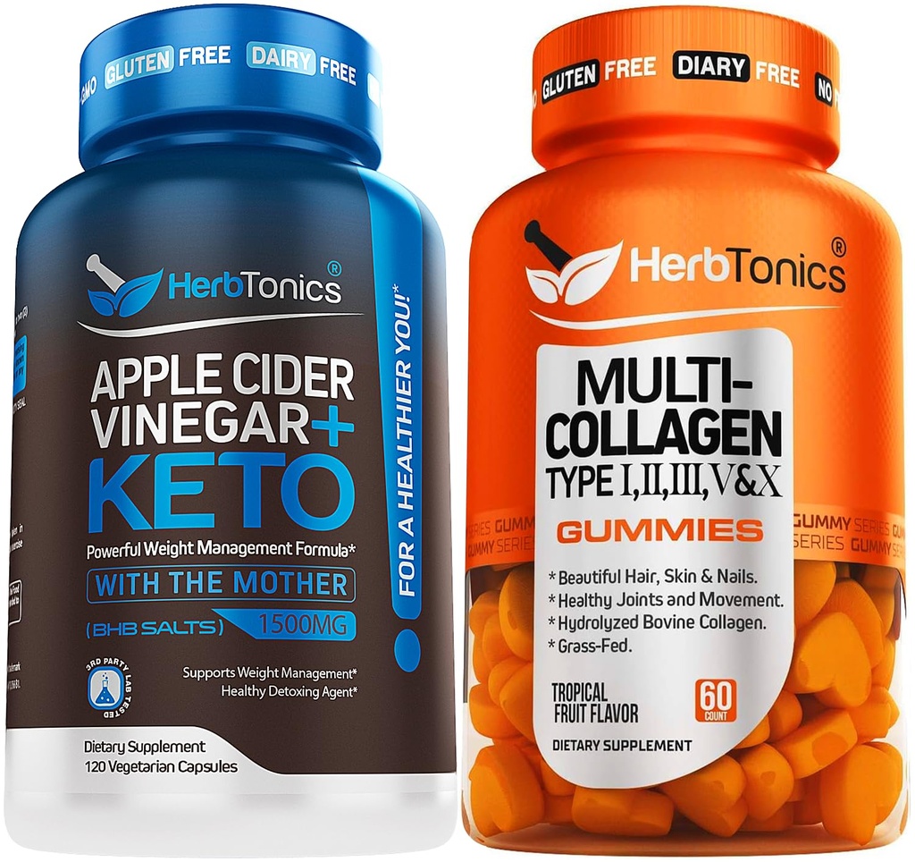 Herbtonics Apple Siideri Viinietikka Kapselit Plus Keto BHB 