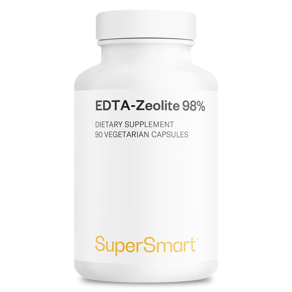 Supersmart - EDTA Zeolite 98% (Advanced Formula) - Milk Thistle & Persilja - High Potency Supplement 