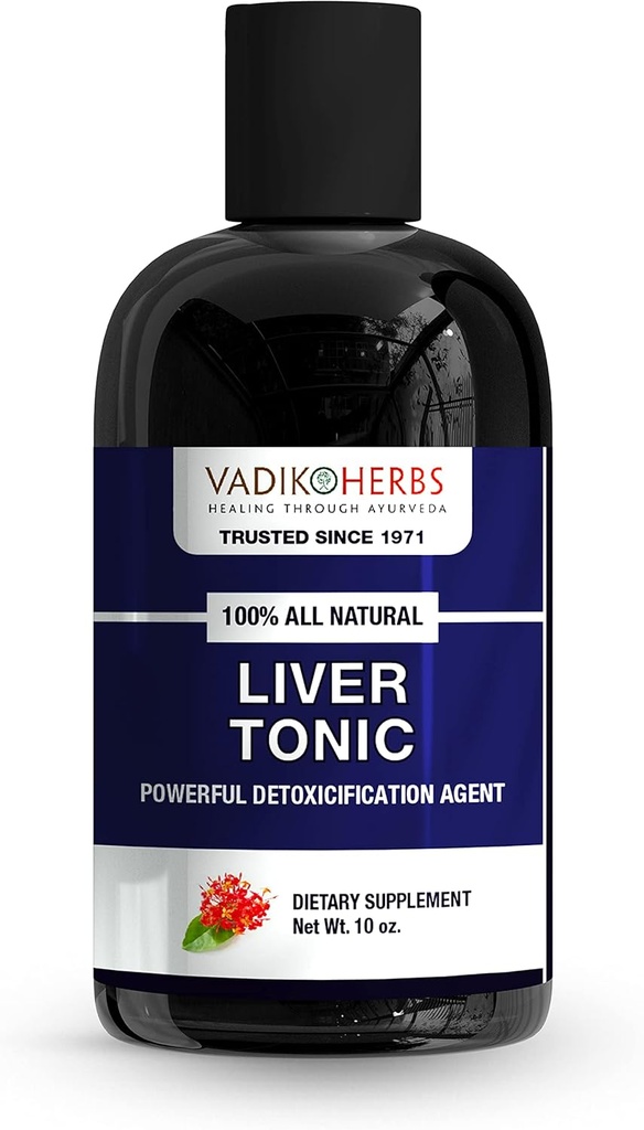Liver Tonic Vadik Herbs Ayurvedic Liquid Drink for Healthy Liver Care (10oz)