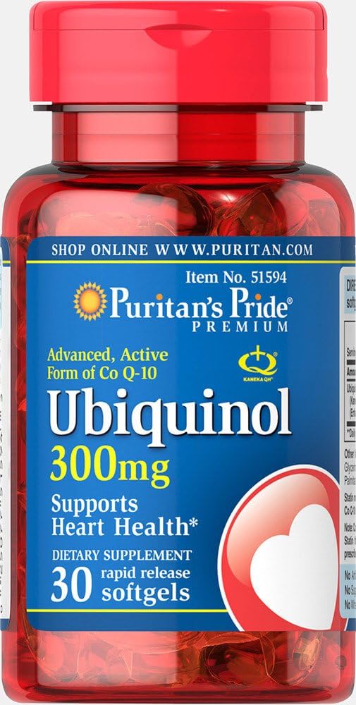 Puritan's Pride Ubiquinol 300 mg Softgels, 30