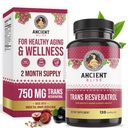 Forntida Bliss Resveratrol Kraftfull Antioxidant Supplement med grönt te, Grape Seed Extract för hälsosam åldrande för män och kvinnor