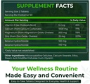 Natural Nutra 500 greve, Calcium Magnesium Zink Supplement med vitamin D3 för benstyrka, hjälper till att förbättra matsmältningen, fri och sockerfri, väsentlig mineralkomplex