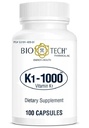 K1-1000 (Vitamin K1) 100 kapslar - 3 Pack - Bio-Tech Pharmacal