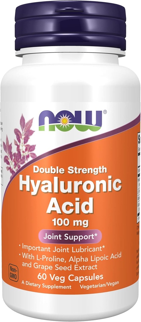 3 pulloa nyt Ruoka, HYALURONIC Acid 100MG 2X Plus 60 KAPS