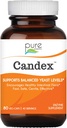 Rena Essence Candex Supplement - Yeast Overgrowth Supplement med Digestive Enzymes, Yeast Infection Probiotisk behandling för män och kvinnor - 80 kapslar