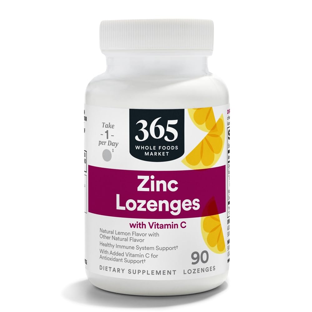 365 by Whole Foods Market, Lounceenges Sinkki C-vitamiini, 90 Count