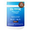 Vital Proteins Whey Protein Powder+ Collagen Peptides, 24g Protein Supporting Recovery & Joint Health, noin 16 Servings - Suklaa 22.8oz