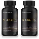 (2 Pack) NeuroTest Capsules - NeuroTest Dietary Supplement för män, NeuroTest Daily Formula för övergripande Wellness och Peak Performance, Avancerade Formelpiller, Neuro Test Reviews (120 kapslar)