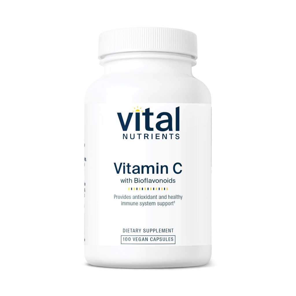 Vitaaliravinteet C-vitamiinia ja bioflavonoideja Vegaani täydentää immuunitukea * ... 1000 mg C-vitamiinia ja 500 mg Citrus Bioflavonoidia...