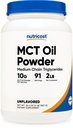 Nutricost Premium MCT Oil Powder - Paras Keto, Ketosis, ja Ketogeeniset Diets - Ei-GMO ja gluteeniton... (2 LB (Aromiton))