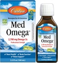 Carlson - Med Omega, 2700 mg Omega-3s Professional Strength, Heart, Brain & Vision Support, Wild Caught & Surfaced, Lemon-Lime, 100 ml