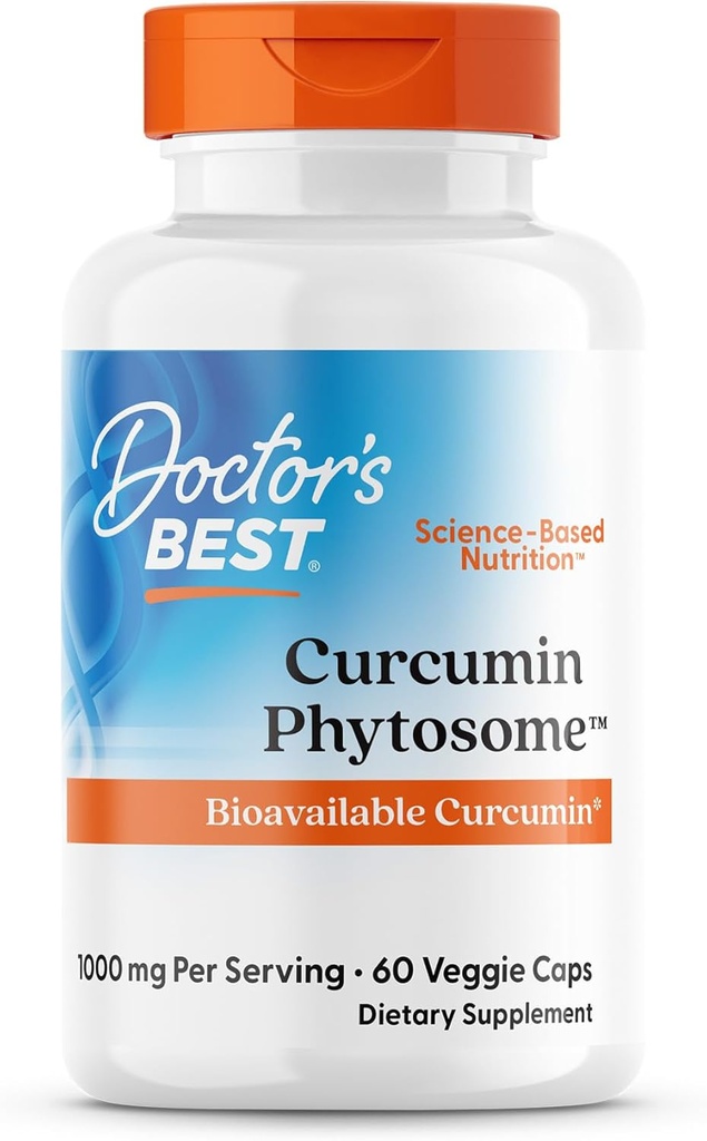 Läkare bästa Curcumin Phytosome, Bioavailable Curcumin, Non-GMO, Gluten Free, Soy Free, Vegan 60 Veggie Caps