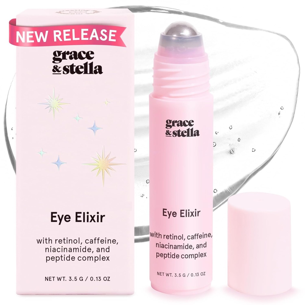 grace & stella Under eye serum - retinoli & kofeiini Silmäseerumin puffiness, tummat ympyrät, rypyt - Vegaani ihonhoito