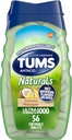 TUMS Naturals Chewable Ultra Strength Antacid Chews för Heartburn Relief, Coconut Pineapple - 56 Count