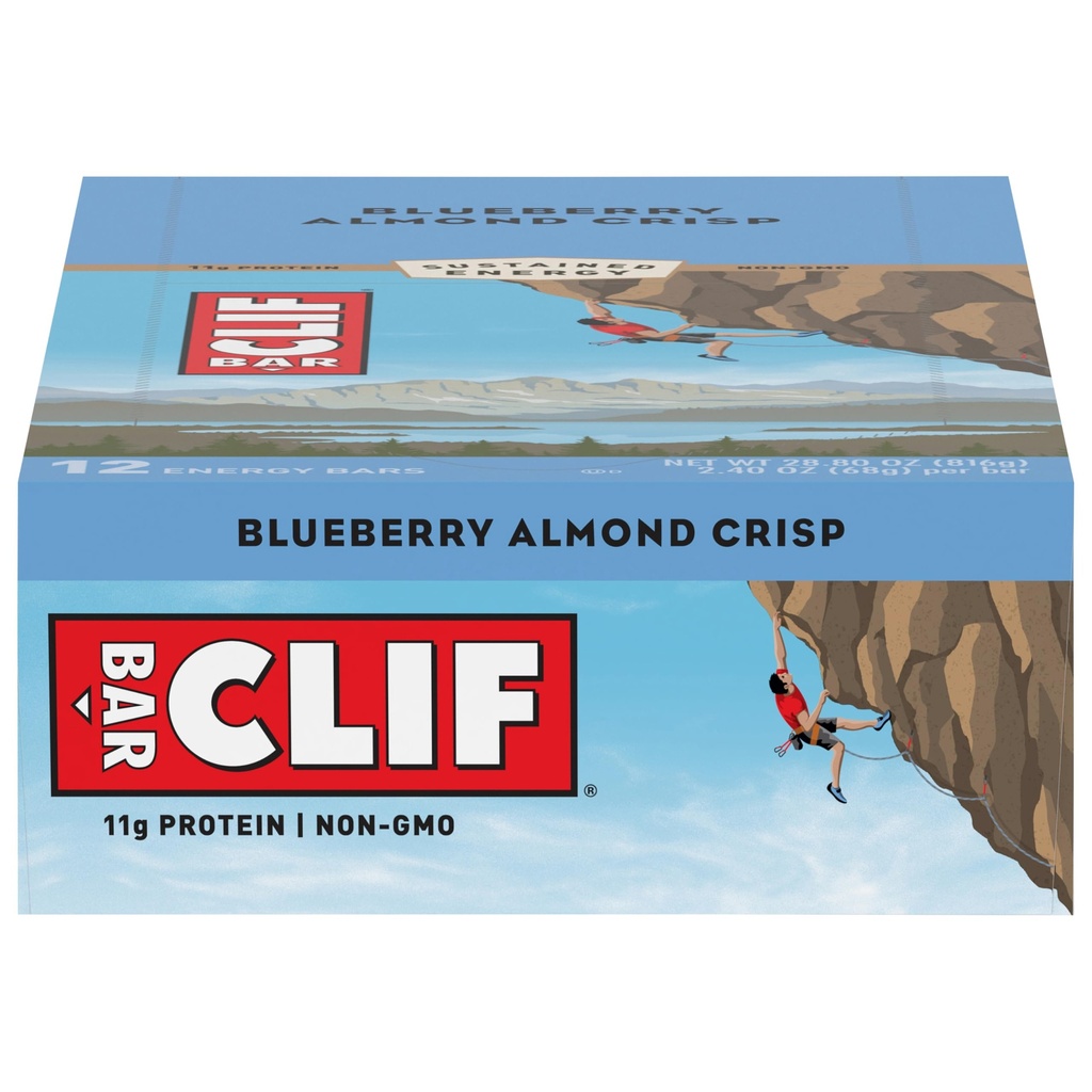 CLIF BARS - energiapatukat - Mustikkamurska (2,4 Ounce Protein Baaria, 12 kreivi)