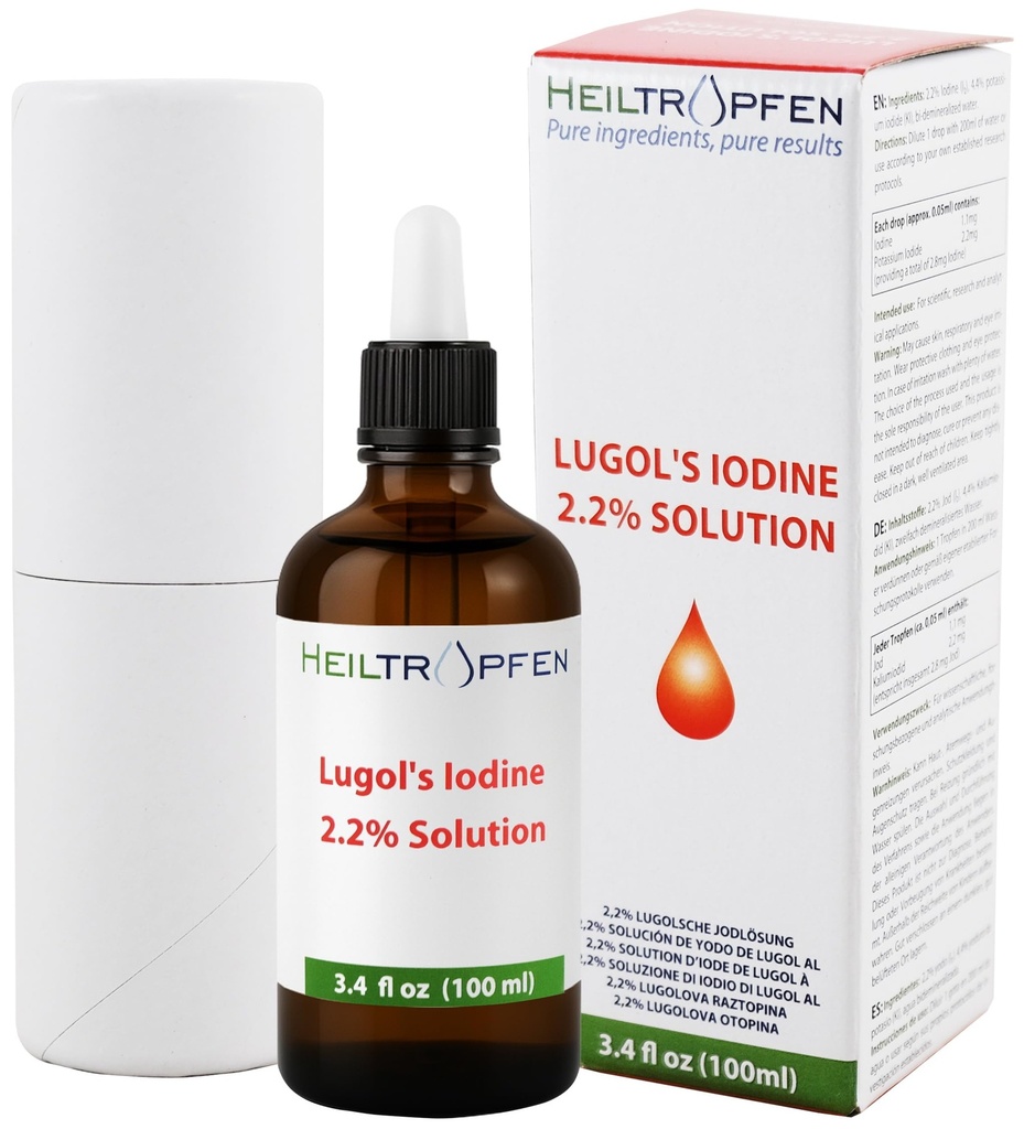 2,2% Lugolin Jodiliuos 3,4 Fl Oz ... Heiltropfen®