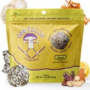 ODD BALLS Organic Energy Balls Lemon - Superfood Mushroom Snack - Running, Pyöräily, patikointi - Gels, Bars Vaihtoehtoiset - Leijonan Mane Focus, Cordyceps Energy - Vegaaninen, Gluteenittomat välipalat lapsille ja aikuisille