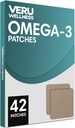 Veru Wellness Omega-3 Plus Daily Patch - Self Adhesive Time Release Upical Patch, 8-10 tuntia (42 päivää)