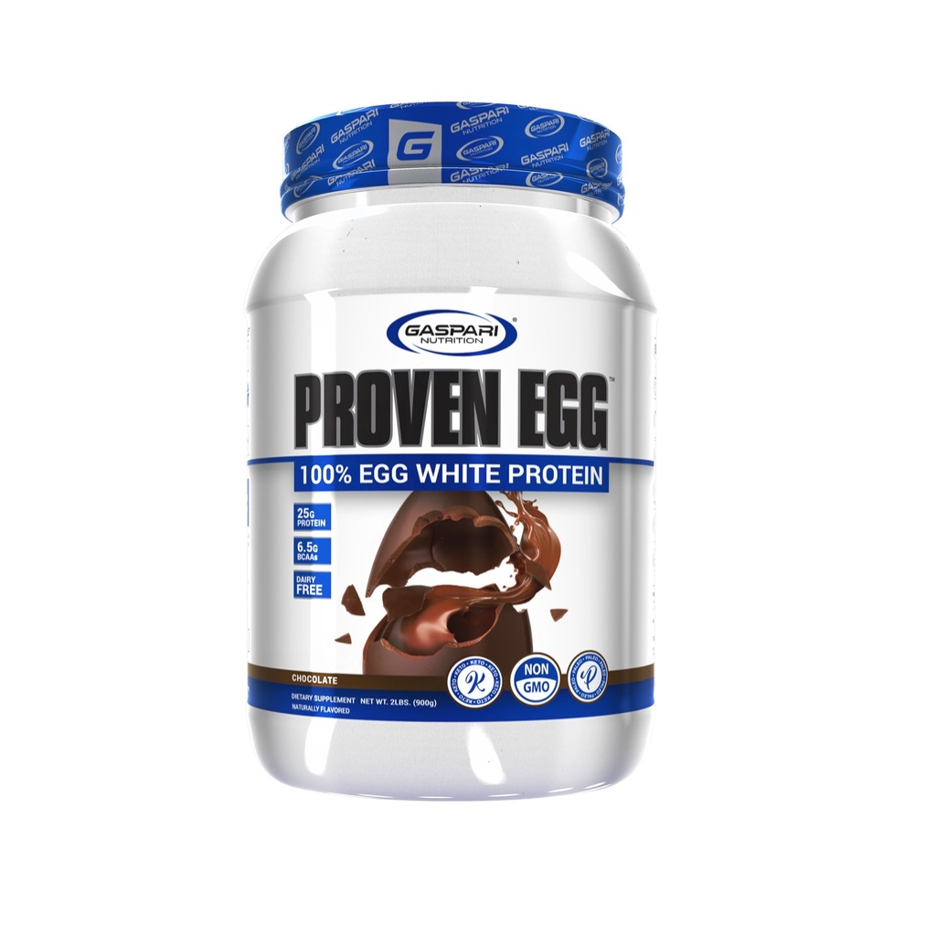 Gaspari Nutrition Proven Egg, 100% Muna valkoinen jauhe, 25g proteiinia, Keto Friendly, Dairy, Laktoosi, ja soijaton (2 lbs, suklaa)