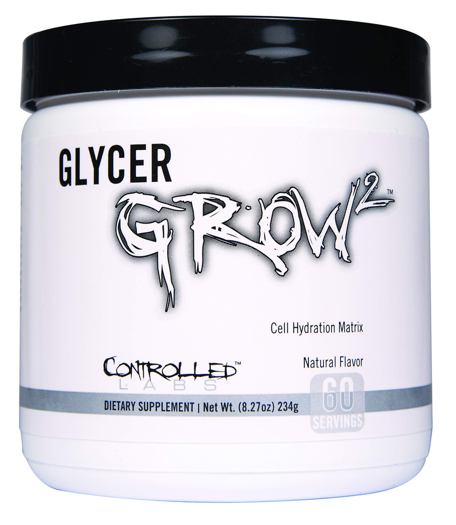 HALLINNOITETTU LABS GlycerGrow 2, lisätä solujen tilavuus ja Verisuonisuus, auttaa parantamaan kestävyyttä, kasvua ja hyödyntämistä, auttaa säilyttämään harjoittelun voimakkuus, 60 tarjoiluja, makuamaton