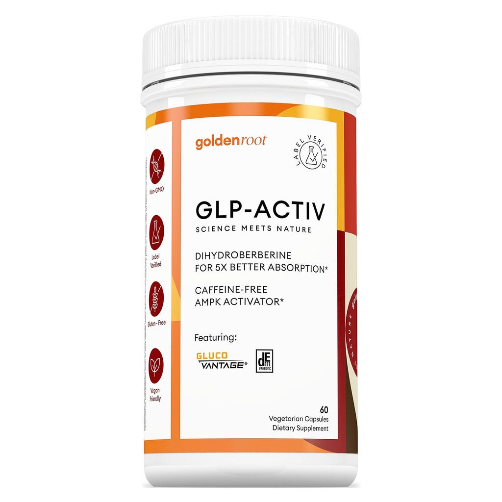 GMDN Berberiini Advanced Imeytyminen Formula - 200 mg Dihydroberberiini 5X Parannettu imeytyminen - DIM - Kromipikolinaatti ja DE111 Probiootit digestiivinen tuki - Vegaani Friendly - 60 kapselia