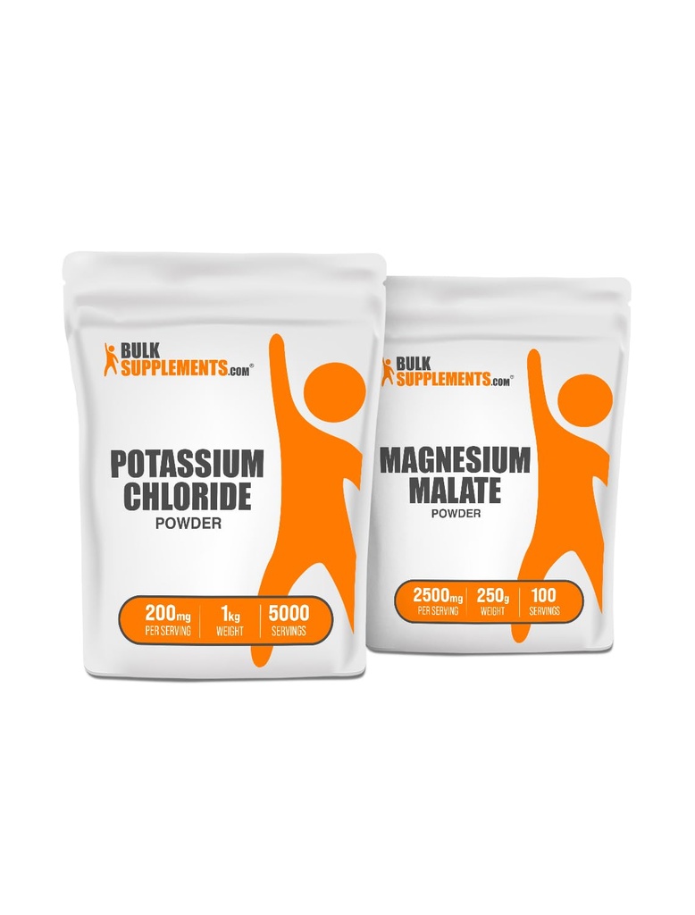 Kaliumklorid 1kg + Magnesium Malate 250g Bundle