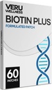 Veru Wellness Biotin Plus Daily Patch - B7, Kollageeni - Self Adhesive Time Release Patch (60 päivä)