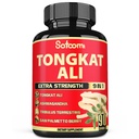 Satomi 9in1 Tongkat Ali Root Extract - Ashwagandha, Tribulus Terrestris - 90 kapselia 3 kuukautta - Tuki vahvuus, energia & terve immuuni