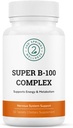 Super B-100 Complex - High Potency B-vitamiinikompleksi B-6, B-12, Folate, Niacin, Biotin, Koliini, Inositoli ja PABA energia-, aineenvaihdunta-, aivo- ja hermotuki