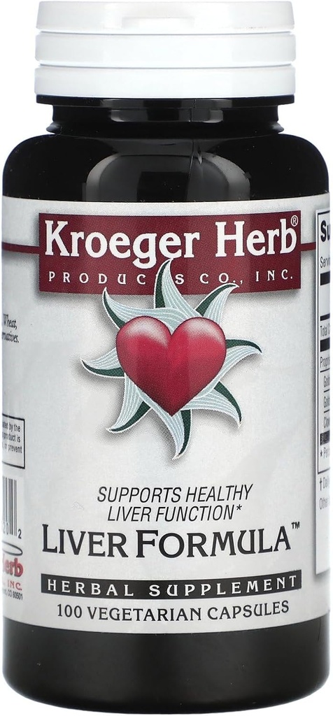 Kroeger Herb Liver Formelkombinationer, 100 greve