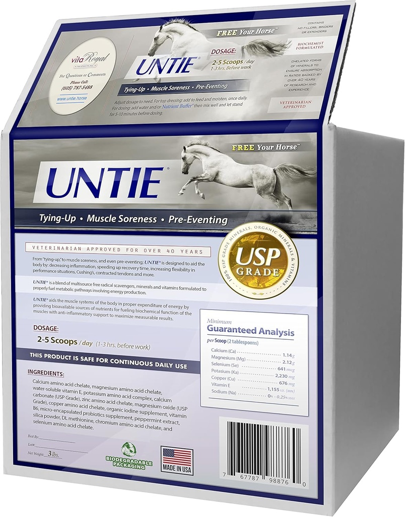 hevosille - tulehtuminen, lihasten ja nivelten tuki - 100% imeytyvä (3 lbs.)