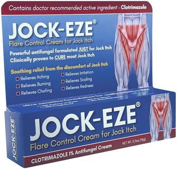 JOCKEZE Flare Control Cream (0.5oz) Vain Jock Itch