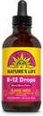 Naturens Life B12 Drops 5000 mcg - Vitamin B12 Methylcobalamin - Liquid B12 Supplement for Energy Metabolism, Nerve Function and Red Blood Cell Support Natural Mixed Berry, Sugar Free (200 Serv, 4oz)