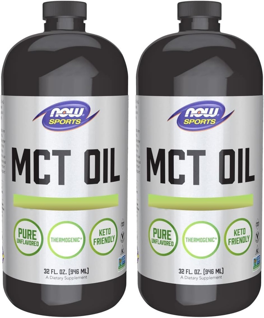 Nyt elintarvikkeet MCT 100% öljy, 32 fl oz (Pakki 2)