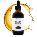 Zatural Black Seed Oil Nigella Sativa Cold Pressed Cumin Oil Digestion, ihon, aivot, immuuni, nivelet & enemmän (4 Fl Oz)
