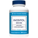 Vitamiini Shoppe Inositol 650MG, tukee tervettä maksan ja solujen toimintaa (300 kapselia)