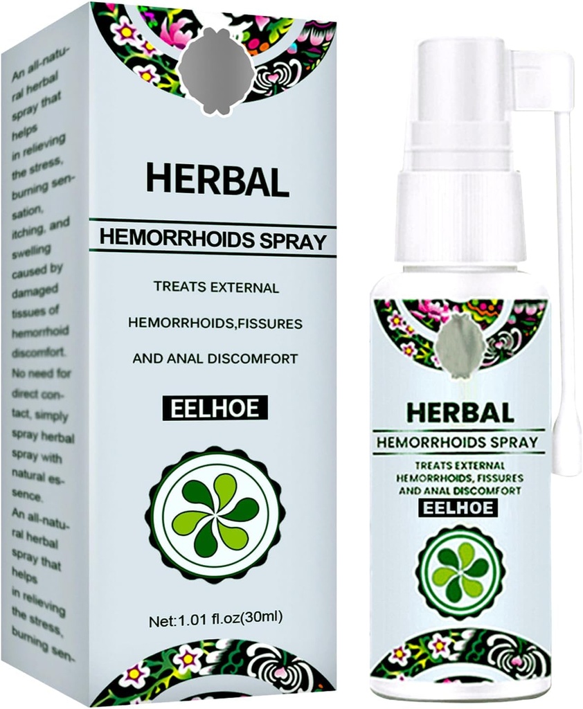 Peräpukamat hoito - Nopea helpotus Hemocare kasviperäisten peräpukamat Spray & Analese Numb Cream (1 PCS)