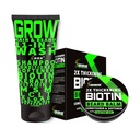 Parran kasvu Kit w/ 2X Paksu Biotin parta Balm miehille & Viiksi vaha + GROW 11-in-1 Miesten Shampoo & hoitoaine (Hiusten kasvu Shampoo miesten w/Biotin) - Formuloitu Amerikassa