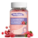 Karpalo Gummies 1000 mg, karpalo täydentää naisille, D-Mannose 250mg, naisten probiootti Gummies, virtsateiden terveys, karpalo maku, EI GMO, 60
