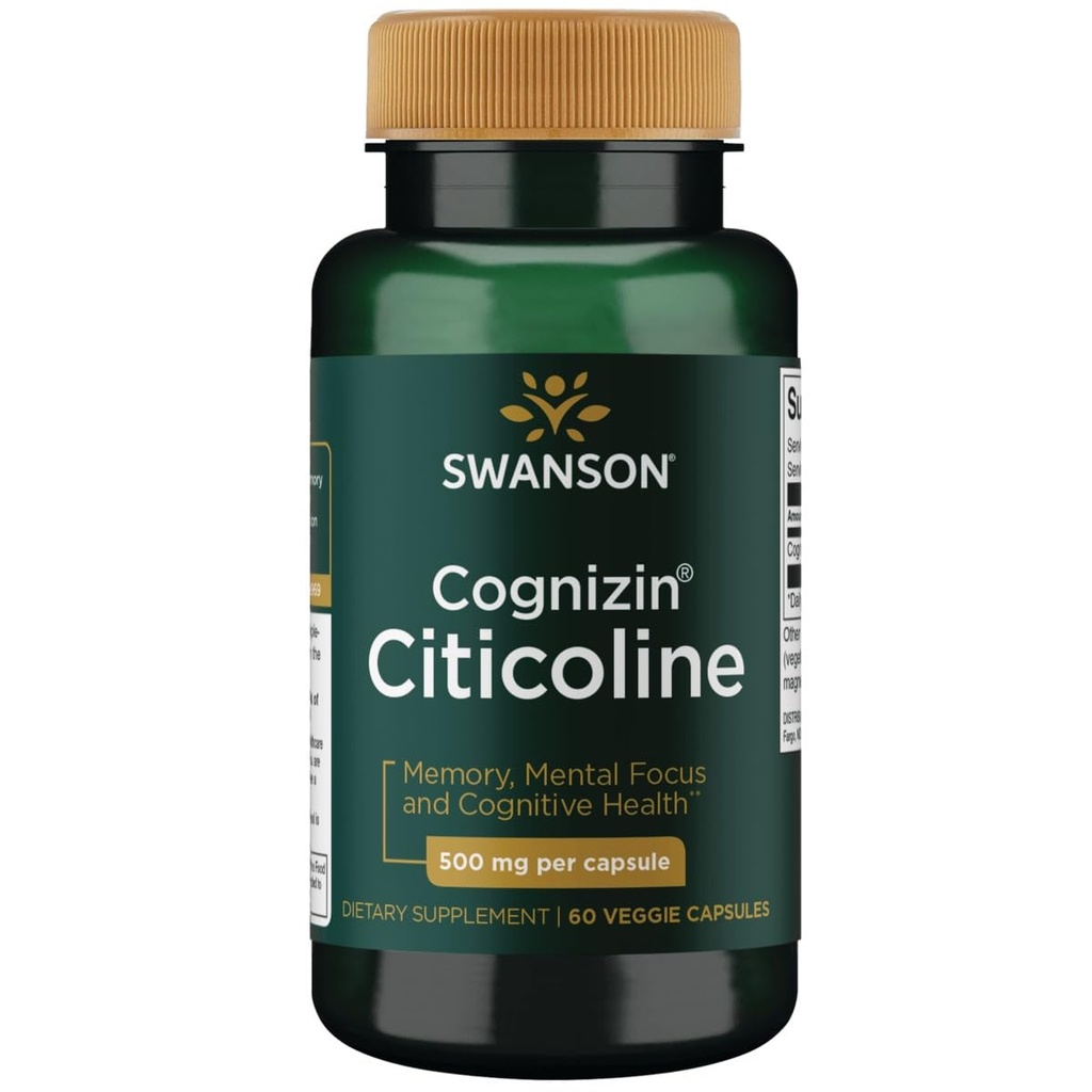Swanson Ultra Cognizin Citicoline 1000 Milligram 60 Veg kapslar