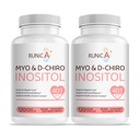 Myo-Inositol & D-Chiro Inositol Supplement för kvinnor - Ideal 40:1 Ratio -Stöd Kvinnors Hormon Balans & fertilitet & Ovarian Hälsa - Vegan Powder Capsules - 60-dagars Supply