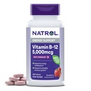 Natrol Vitamin B12 5 000 mcg, Fast Dissolve Vitamin B12 Supplement stöder ett hälsosamt nervsystem och energimetabolism, 200 tabletter, upp till en 200 dagars leverans