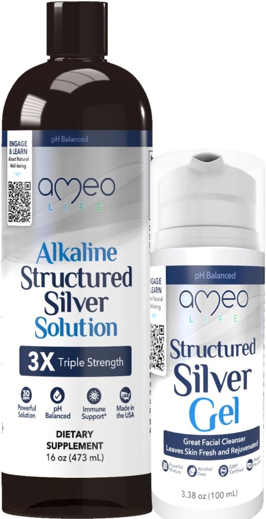Kolloidinen Silver Liquid & Extra Strength Kolloidinen Silver Gel Bundle